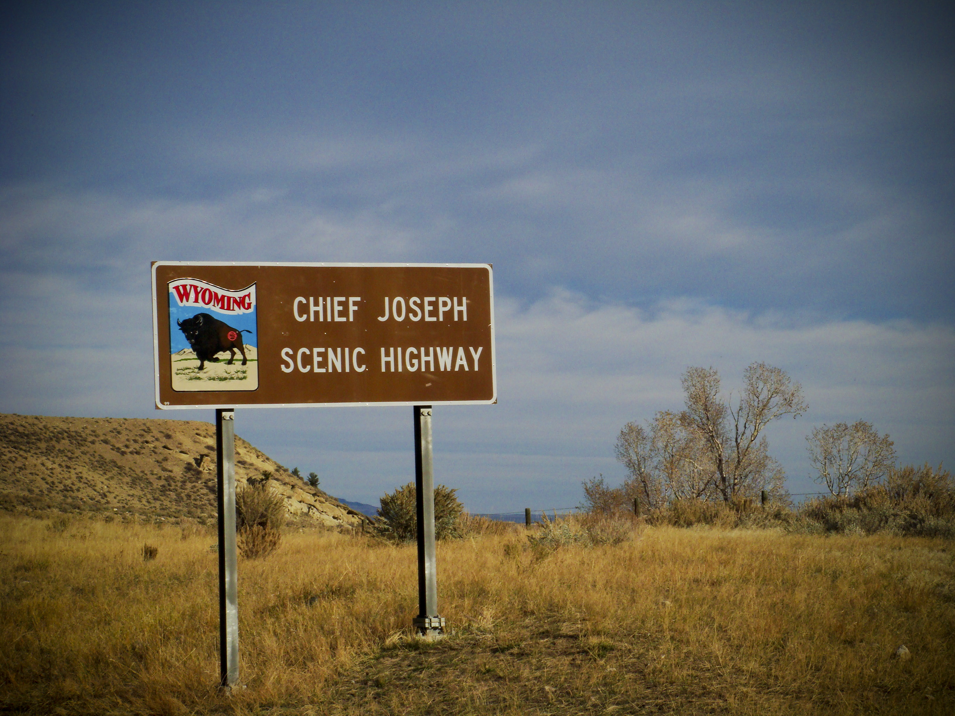 sign for Chief Joseph Scenic Highway
