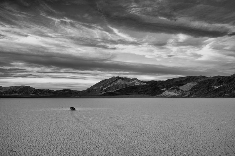 Sailing Stone of Racetrack Playa in Death Valley
